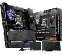 MSI MEG X870E GODLIKE, E-ATX - Atbalsta AMD Ryzen 9000/8000/7000 procesorus, AM5 - Dynamic Dashboard III, 110A SPS, DDR5 atmiņa (9000+ MT/s OC), M.2 & PCIe 5.0, USB4, Wi-Fi 7, 10G LAN