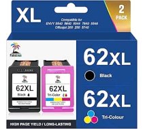 Palmtree 62XL kasetnes saderīgas ar HP 62 printeru kasetnēm 62 XL HP62 62XL melnās un krāsainās kasetnes priekš HP Envy 5540 5548 7640 5640 5646 OfficeJet 250 200 5740 5740 5742