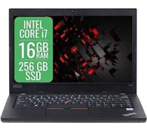 Lenovo Thinkpad PC Notebook Intel Core i7 8th, 16 GB RAM, 256 GB SSD, 14 collu displejs, WiFi, BT, kamera, Windows 11 Pro + Libre Office (atjaunots)