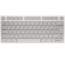 CHERRY KW 7100 MINI BT FOR MAC, kompakta Mac tastatūra ar 3 Bluetooth kanāliem, franču izkārtojums (AZERTY), bezvadu vairāku ierīču tastatūra, mēnessgaismā balta
