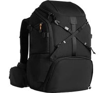 TARION Fotoaparāta mugursoma, liela fotokameras mugursoma: 2-in-1 SLR DSLR mugursoma ar kameras somu, ūdensizturīga kameras plecu soma, SLR spoguļkameras 15,6 collu nodalījums klēpjdatoram un pagarinājuma siksna