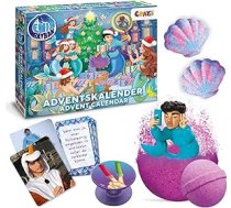 CRAZE Bērnu Adventes kalendārs, Tiktok Star Emir Bayrak Mermaid Toy Ziemassvētku kalendārs bērniem ar Inkee vannas bumbām, maisījumu un ekskluzīvu saturu