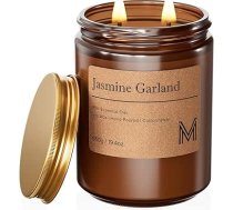 M&SENSE Aromatizēta svece glāzē, dabīgā sojas vaska sveces, relaksējoša dāvana sievietēm un vīriešiem, dāvanas Ziemassvētkiem, dzimšanas dienai, 2 dakturi, 550 g, 110 stundu degšanas laiks