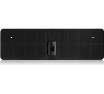 Monarch 40 Black HDTV iekštelpu antena -40 jūdžu diapazona daudzvirzienu uztveršana Papīra plānā antena 4G filtrs maksimālai UHF/VHF/FM/USB TV uztvērēja/DVB-T/DVB-T2/DAB radio uztveršanai