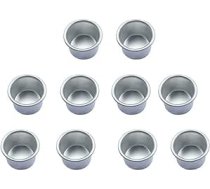 MUXSAM MUXSAM sveču turētājs svecēm ar kociņiem 10 metāla mazo tējas lampu komplekts Sudraba krāsas galda sveces koka svecēm 27 x 19 mm iekšējais diametrs 22,2 mm sudraba krāsā
