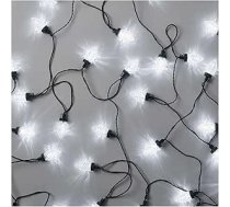 EMOS Retro LED pasaku gaismiņas, 9,8 m Ziemassvētku pasaku gaismiņas + 5 m kabelis, 50 LED, 8 gaismas režīmi, barošanas avots, IP44, izmantošanai iekštelpās un ārpus telpām, auksti baltas krāsas