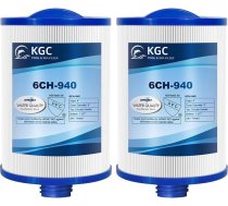 KGC Spa filtrs 6CH-940 Whirlpool, 2 gab., aizstājējs Pleatco PWW50P3 (1 1/2" SAE rupja vītne), Unicel 6CH-940, Filbur FC-0359, Waterway 817-0050, mazgājams filtra kasetne, augsta caurplūduma filtrs