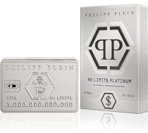 Philipp Plein No Limits Platinum Eau de Parfum 90ml - vīriešu smaržas - Aromātiskas smaržas - Aromātiskas notis - Platīna krāsas stikla pudelīte kredītkartes formā