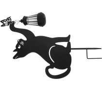 MAGICLULU Solar Katzen Gartenleuchte Bodenstecker aus Metall Solar Außenleuchte für Terrasse Rasen und Hof LED Landschaftsbeleuchtung ohne Stromanschluss