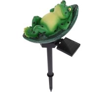 Veemoon Solarbetriebene Gartenleuchte Frosch mit Erdspieß LED Solar Gartenstab für Außenbereich Wetterfeste Solar Terrassenleuchte zur Gartendekoration und Wegbeleuchtung