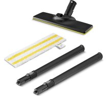 Kärcher EasyFix grīdas sprauslu komplekts SC 1, 1 EasyFix grīdas sprausla, 1 universāla drāna grīdai no smalkas šķiedras, 2 pagarinātāji (0,5 m), oriģināls piederums Kärcher tvaika tīrītājam SC 1