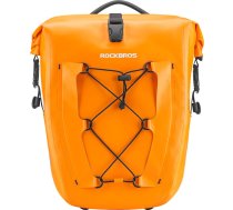 Rockbros Ūdensnecaurlaidīga velosipēdu bagāžnieka soma regulējama 25-32L oranža