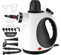 Rokas tvaika tīrītājs, 1050 W augstas veiktspējas tvaika tīrītājs ar drošības slēdzeni, 350 ml tvertne ar tvaika tīrītāju un 14 piederumiem, tvaika tīrītājs visam, kas nepieciešams polsterējumam, automašīnas logu flīzēm, paklājiem,