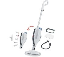 SEVERIN SC 7145 2-in-1 tvaika tīrītājs ar daudzfunkcionālu funkciju un praktiskiem kombinētiem piederumiem, visām cietajām grīdām un paklājiem, noņem 99,9 % baktēriju, tikai 15 sekunžu sildīšanas laiks, 9 m