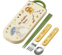 Skater TACC2AG Bento komplekts bērniem Paliciņi, karotes, dakšiņas, antibakteriāls, viegli atverams, bīdāms Japāna, Ghibli Totoro, zēniem un meitenēm