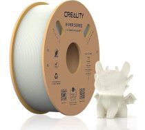 Creality Hyper PLA 1,75 mm 3D printeru filaments 1,75 mm, ātrdarbīgs un gluds, izmēra precizitāte +/-0,03 mm, piemērots lielākajai daļai 3D printeru, 2,2 lbs/masa (balts)