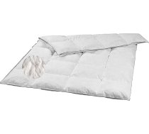 sleepling 197018 Viegla vasaras sega Pūku sega ar spalvu | 20% pūkas 80% spalvas (1. klase, 300 g) | Downpass | 100% pūkas batiste | Ražots ES | Mazgājams 60 grādos | 135 x 200 cm, balts