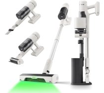 roborock H60 Hub bezvadu putekļsūcējs ar 2 L automātiskās uzlādes staciju, uzlādes staciju, 60 minūšu noņemamu akumulatoru, 115 AW sūkšanas jaudu rupjiem netīrumiem un mājdzīvnieku matiem, birste pret sapīšanos grīdām un putekļiem