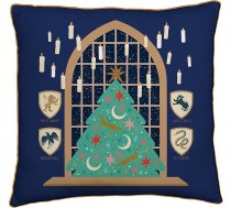Harija Potera oficiālais licencētais Joyeux Square Ziemassvētku spilvens Reversible 2 Sided Design