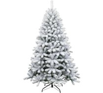 SHATCHI Yukon Pine Mākslīgā zaļā sniega bloķēta Ziemassvētku eglīte 230 Tips Snow Covered Bushy Ziemassvētku rotājumi Metāla statīvs PVC 120cm