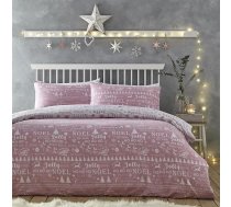 Charlotte Thomas Jolly Christmas Segas pārklājs, rozā, Ziemassvētku gultasveļas komplekts, King