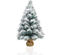 Gesar Ziemassvētku eglīte ar sniegu - divkrāsaina Ziemassvētku eglīte ar 50/60 galotnēm - Ziemassvētku eglīte (45 cm, 50 galotnes)