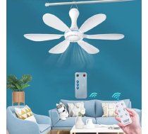 TangDao Mini mobilais griestu ventilators, 4 līmeņu vēja iestatīšana, USB vadāms ventilators, 42 cm diametrs, 5 W, ar tālvadības pulti