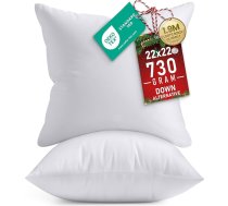 Utopia Bedding Dekoratīvie spilveni (2 iepakojumā, balti) - dīvāna un gultas spilveni, dekoratīvie spilveni, dīvāna spilveni, dekoratīvie spilveni un dīvāna spilveni - kokvilnas polimērs - balts spilvens iekštelpām