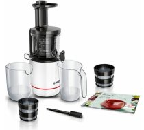Bosch Lēnās darbības augļu un dārzeņu prese MESM500W (150W; melna/balta krāsa) / N/A