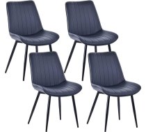 Dining Room Chairs Set of 4 Modern Ergonomic Chairs for Dining Room, Living Room or Office Comfortable Seat 53 x 43 cm Scandinavian Design