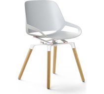 aeris Numo Modern Dining Chair - Swing Chair with Elegant Oak Legs - Exclusive Design Chair - Ergonomic Chair for a Healthy Back