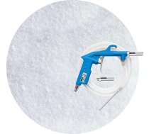 Schicker Minerālu smilšu strūklas komplekts Soda ar 25 kg soda smilšu strūklas 0,3-0,5 mm un smilšu strūklas pistoles, materiāls draudzīgs, ļoti laba tīrīšanas iedarbība, neabrazīvs, ūdenī šķīstošs materiāls
