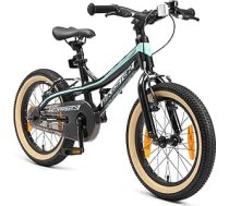 BIKESTAR bērnu alumīnija kalnu velosipēds ar V-bremzēm meitenēm un zēniem no 4-5 gadu vecuma, 16 collu bērnu velosipēds
