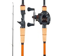 VEVOR makšķere un rullis (Baitcasting) komplekts 7 pēdu oglekļa šķiedras makšķere (IM7) Bass makšķere komplekts ar 7+1 gultņiem un pārnesuma attiecību 7,0:1 un korķa rokturi Kreisrocīgo makšķerēšanas komplekts