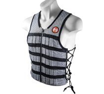 Hyperwear Hyper Vest PRO svara veste vīriešiem un sievietēm, elastīgs, mitrumu novadošs funkcionāls audums, plāna regulējama svara veste, iepriekš piepildīta ar mazākajiem tērauda svaru