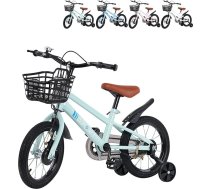 Bērnu velosipēds 2 līdz 8 gadu vecumam ar stabilizatoriem, līdzsvara velosipēds ar pedāļiem un atpakaļpedāli iesācējiem, trekinga velosipēds meitenēm un zēniem