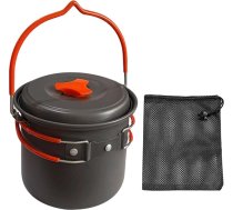 1,4 l tilpums, kempinga virtuves piederumi, cieta alumīnija sakausējums, tekstūra, āra virtuves katli, piemēroti pārgājieniem, ceļojumiem ar mugursomu, cietoksēts virtuves katls āra kempingam un