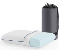 WEEKENDER Gel Memory Foam spilvens kempingam, balts
