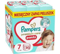 Pampers Premium Care autiņi, 7. izmērs, 80 autiņi, no 15 kg