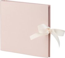 Rössler 1 x foto albums ar 2 gredzeniem - 230 x 210 mm - 50 lappuses - ar lenti, pulverveida rozā krāsā