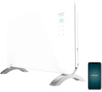 Cecotec Apkures konvektors ar stikla plāksni, gatavs silts 6700 kristāla savienojums. 1500 W, WiFi vadība, regulējams termostats, taimeris, grīdas statīvs, piemērots vannas istabai (IP24), kluss.