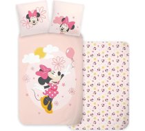 Disney Minnie Mouse Gultas veļa 100% kokvilnas sega 100 x 135 cm + spilvendrāna 40 x 60 cm