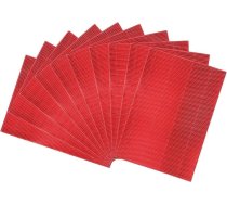 10 lapas A4 sarkanā metāla gofrētā papīra 8,3 x 11,7 collu spīdīgs gofrēts papīrs amatniecības scrapbooking dāvanu kastē