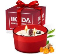 Aromātiskās sveces | Lielas aromterapijas sveces dāvanai | Dekoratīvās mājas sveces sievietēm | Ilgstošas degšanas aromātiskās sveces mājas relaksācijai, jogai, aromterapijai un stresa mazināšanai