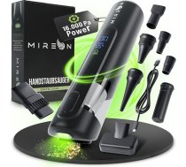 Mireon rokas putekļsūcēja akumulators 16000Pa ar zaļo gaismu, bezvadu rokas putekļsūcējs, mini rokas putekļsūcējs ar mazgājamu HEPA filtru, spēcīgs galda un automašīnas putekļsūcējs