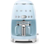 Smeg, DCF02PBEU Filtrēšanas kafijas automāts, aromāta un automātiskās palaišanas funkcija, stikla karafe līdz 12 tasītēm, 2 intensitātes līmeņi, karstuma uzturēšanas funkcija, 1050 W, pasteļzils