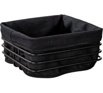 WENKO Maizes grozs Premium Square Frame izgatavots no izturīga metāla, melns