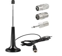 DAB radio antena iekštelpu Hi-Fi sistēmai, 3M FM iekštelpu radio antena uztvērējam ar stereo pastiprinātāju, antenas stienis mājas kinozāles sistēmai, AV audioiekārtai, vēdio uztvērējam ar magnētisko pamatni