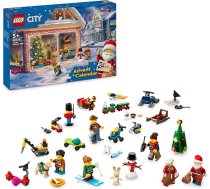 LEGO City Adventes kalendārs 2024, Adventes dāvana bērniem no 5 gadiem, 24 pārsteigumi, minifigūriņas Ziemassvētku džemperos, Ziemassvētku vecītis un Ziemassvētku vecīša sieva, Ziemassvētku dāvana 60436