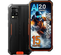 Blackview BV4800SE Android 15 āra mobilais tālrunis 2025, 12GB + 64GB/2TB, 6,56 collu HD+ āra viedtālrunis NFC, 16MP AI kamera, 5100mAh, IP68 ūdensizturīgs būvlaukumu mobilais tālrunis, Dual SIM 4G